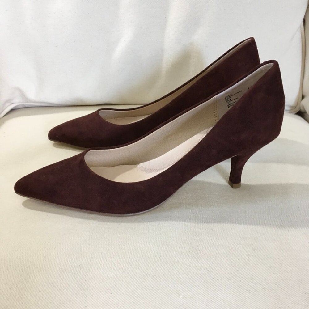 Lands End Peep Toe Pumps Sz 9B NWOT